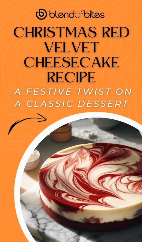 This Christmas Red Velvet Cheesecake recipe combines the rich flavors of red velvet cake with the creamy goodness of cheesecake, resulting in a show-stopping dessert that will impress your family and friends.I first discovered this recipe during a holiday gathering with friends, and it has since become a staple in my Christmas dessert repertoire. Red Velvet Cheesecake Recipe, Christmas Red Velvet, Christmas Cheesecake, Red Velvet Cake Recipe, Velvet Cheesecake, Velvet Cake Recipes, Red Velvet Cheesecake, Cheesecake Cake, Christmas Dessert