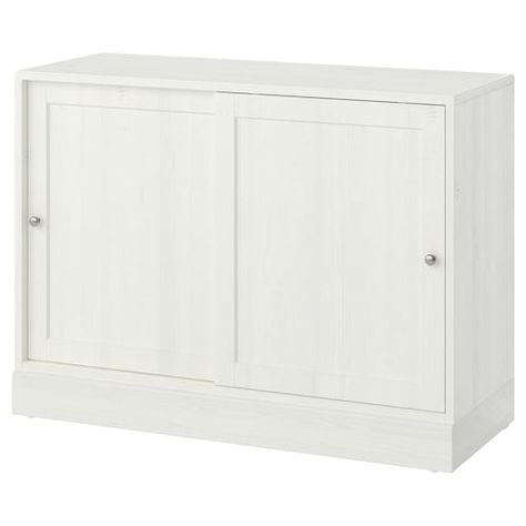 Sideboards, buffets & sofa tables - IKEA Ikea Havsta Cabinet, Havsta Cabinet, Ikea Havsta, Hiding Cat Litter Box, Cabinets Ikea, Storage Furniture Living Room, Dining Room Sideboard, Ikea Store, Display Cabinets