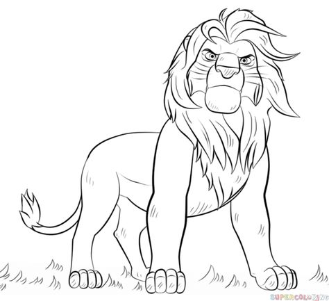 How To Draw Simba, Tinkerbell Drawing, Trin For Trin Tegning, Bugs Drawing, Barbarian King, King Drawing, Disney Character Drawings, Lion King Drawings, Lion Artwork