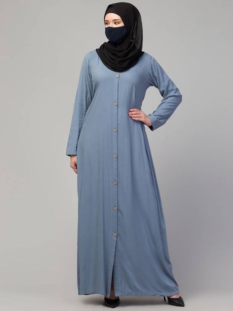 #abaya #abayas #abayadress #abayafashion #mirrawabaya Color Abaya, Front Open Abaya, Open Abaya, Islamic Dress, Stylish Wardrobe, Muslim Outfits, Muslim Dress, Abaya Dress, Modest Wear