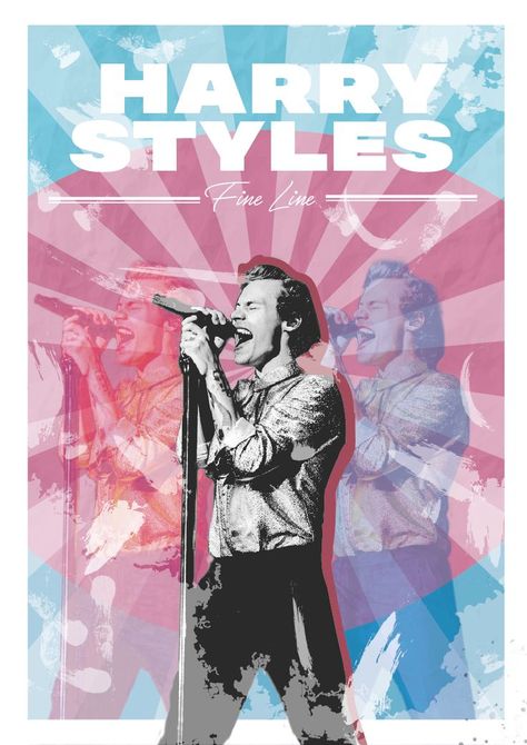 POSTER VINTAGE DE HARRY STYLES- FINE LINE #FINELINE #HARRYSTYLES #HARRY #POSTER #VINTAGE #GOLDEN #WATERMELONSUGAR #SUNFLOWER Vintage Harry Styles, Album Fine Line, Fine Line Poster, Harry Styles Lights Up, Fine Line Harry Styles, Harry Styles Songs, Style Lyrics, Harry Styles Fine Line, Harry Styles Poster