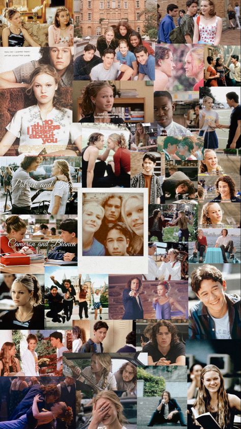 Cant By Me Love Movie, Old Movies Aesthetic Wallpaper, 90s Movies Wallpaper, 90s Movie Wallpaper, Kat Stratford, Pink Movies, Scene Aesthetic, 10 Things I Hate About You, Favorite Movie Quotes