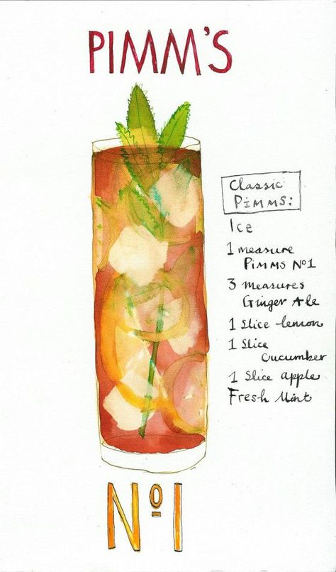 Pims Cocktail, Pimms Recipe, Pimm's Cup, Pimms Cup, Classic Cocktail, Snacks Für Party, Ginger Ale, Adult Drinks, Pisco