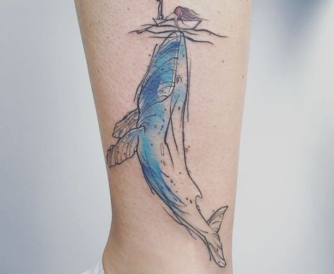 Sting Ray Tattoo, Iceland Tattoo, Marine Tattoos, Tattoo Fish, Stingray Tattoo, Ray Tattoo, Watercolor Tattoo Ideas, Colour Tattoos, Whale Tattoo