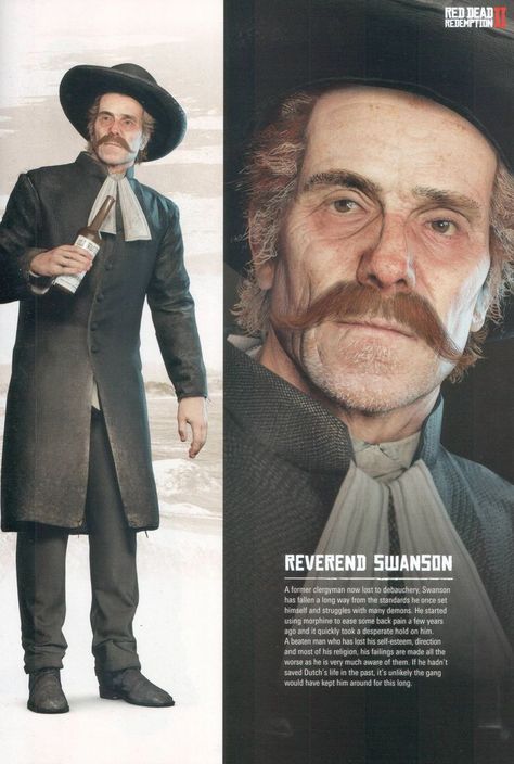 Reverend Orville Swanson is a supporting character featured in Red Dead Redemption 2. Reverend Swanson, Dead Mau5, Wild West Games, Red Dead Redemption Art, Read Dead, Cowboy Games, John Marston, Red Dead Redemption Ii, Red Redemption 2