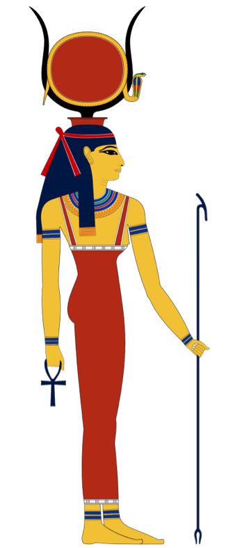 Hathor, Mother of Horus. Gathering ideas for Hathor the bun tattoo Starověký Egypt, Ancient Egypt Gods, Egiptul Antic, Ancient Egyptian Goddess, Egyptian Deity, Ancient Egyptian Gods, Egyptian God, Egypt Art, Egyptian Mythology