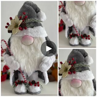 Gnome Crafts, Gnome Tutorial, Navidad Diy, Diy Gnomes, Gnomes Crafts, Christmas Dolls, Seasonal Crafts, Christmas Deco, Christmas Gnome