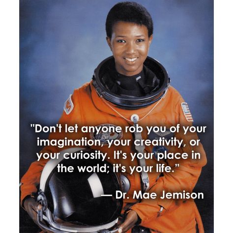 Sulis Minerva on Instagram: “#poshmarklife #feminist #empowerwomen #ladyboss #femaleentrepreneur #sulisminervashop #inspiring #womenmakinghistory #drmaejemison” Famous Astronauts, Scientist Quotes, Scientist Quote, Mae Jemison, African American Inventors, Susan B Anthony, Class Poster, Female Icons, Female Role Models