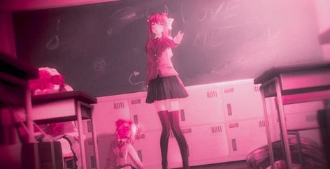 Monika Ddlc Banner, Yuri Ddlc Banner, Ddlc Header, Ddlc Wallpaper Pc, Ddlc Banner, Ddlc Matching Icons, Anime Banners, Ddlc Monika, Goth Pfp