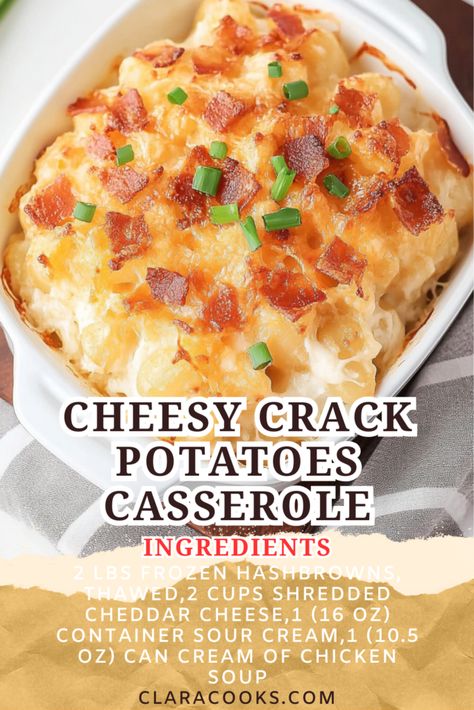 Cheesy Crack Potatoes Casserole Ranch Cheesy Potatoes, Easy Cheesy Potato Casserole, Cheesey Potatoes Casserole Shredded, Cheesey Potatoes Hashbrowns, Cheese Ranch Potatoes, Cheesy Potatoes With Real Potatoes, Cheesy Potatoes Casserole, Easy Cheese Potatoes, Ranch Potato Casserole