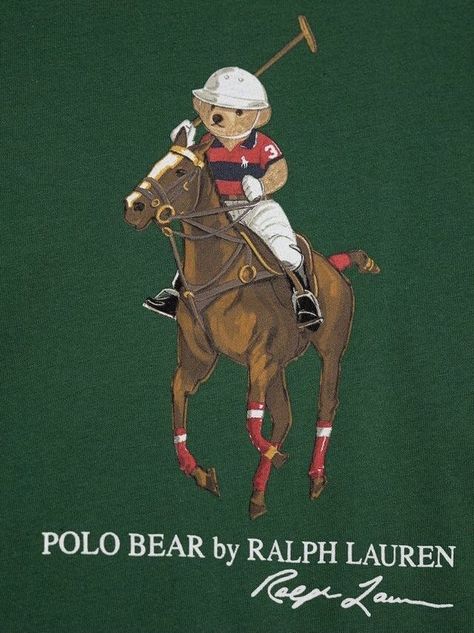 Polo Ralph Lauren Wallpaper, Polo Ralph Lauren Outfits, Polo Bear Ralph Lauren, Teddy Bear Cartoon, Teddy Bear Clothes, Equestrian Art, Ralph Lauren Logo, Ralph Lauren Kids, Polo Bear