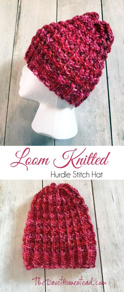 Knitting Patterns Hat, Knitting Loom Patterns, Loom Knitting Patterns Free, Loom Knitting Patterns Hat, Loom Knitting Pattern, Round Loom Knitting, Loom Hats, Loom Knitting Tutorial, Needle Knitting