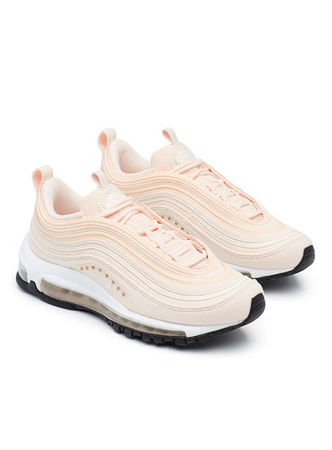 Peach Air Max 97 sneakers Women | Simons #maisonsimons #women #fashion #shoes #sneakers #nike #airmax Airmax 97 Outfit, Peach Sneakers, Running Shoes For Women, Nike Converse, Work Shoes Women, Sneakers Running, Dream Style, Sneakers Women, Women Sneakers