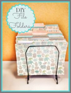 Desk Makeover: File Folders! Diy File Folders, Diy Index Cards, Office Makeover Diy, Folder Diy, Work Folders, Desk At Work, Diy Recycled Projects, Office Organization At Work, Craft Storage Organization