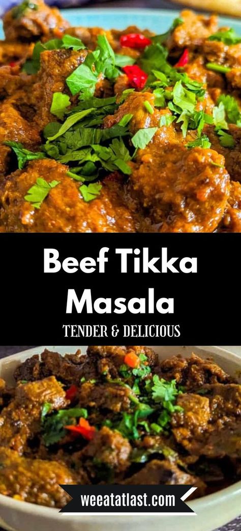 A picture of Beef Tikka Masala Beef Tikka Masala, Beef Tikka, Peri Peri Sauce Recipe, Coconut Basmati Rice, Malva Pudding, Cinnamon Roll Cookies, Using A Pressure Cooker, Tender Beef, Cuisine Recipes