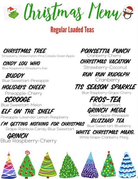 Holiday Lotus Drinks, Christmas Water Flavors, Christmas Water Packet Recipes, Winter Herbalife Tea Recipes, Christmas Flavored Water, Christmas Flavored Water Recipes, Christmas Water Recipes, Christmas Herbalife Tea Recipes, Christmas Lotus Drinks