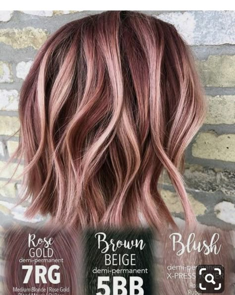 Cream Balayage, Ashy Blonde Balayage, Rose Gold Hair Ombre, Blond Rose, Hair Color Rose Gold, Rose Gold Hair, Hair Color And Cut, Hot Damn, Hair Color Balayage