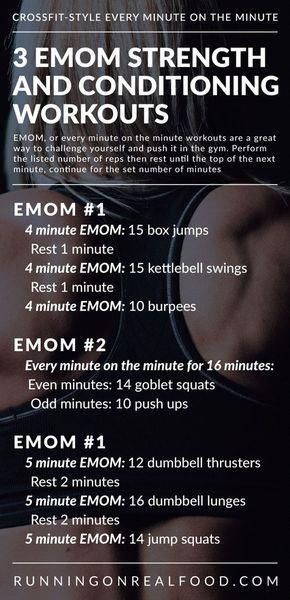 Crossfit Emom, Wods Crossfit, Emom Workout, Strength And Conditioning Workouts, Cardiovascular Fitness, Strength Conditioning By Body Part, Crossfit Wods, Strength And Conditioning, Conditioning Workouts