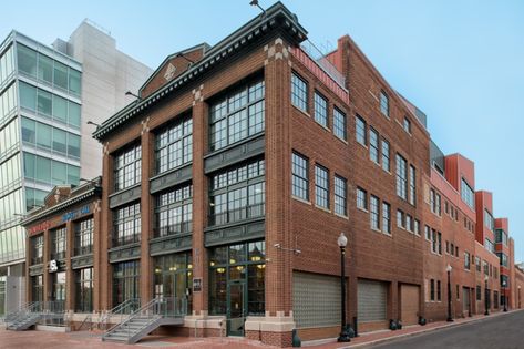 Wonder Bread Factory | Douglas Development Industrial Apartment Building, Vet Exterior, Factory Design Exterior, Factory Facade Design, Renovated Factory, Industrial Building Facade, Bread Factory, Brick Factory, Wonder Bread