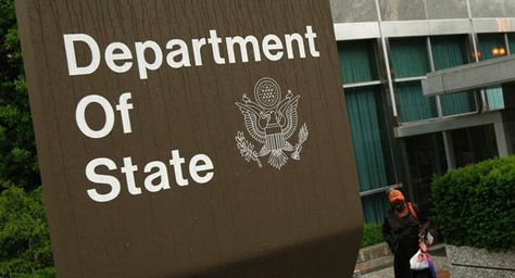 A State Department sign is shown. | AP Photo Foreign Service Officer, Energy Resources, Chief Of Staff, U.s. States, The Washington Post, Government, Novelty Sign