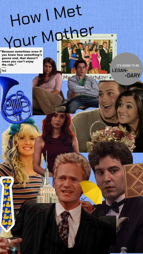 How I Met Your Mother: UNDERATED #himym #howimetyourmother #bluefrenchhorn #yellowumbrella Yellow Umbrella, French Horn, How I Met Your Mother, Bring It On, Collage