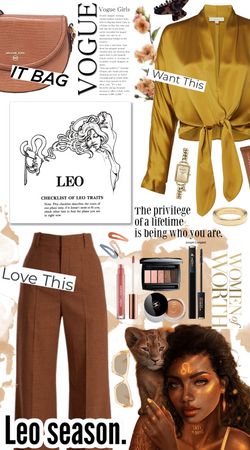 brown | ShopLook Leo Rising Outfits, Eyewear Logo, Lancome Hypnose, Chanel Les Beiges, Leo Season, Leo Birthday, Tie Front Blouse, Waterproof Mascara, Makeup Reviews