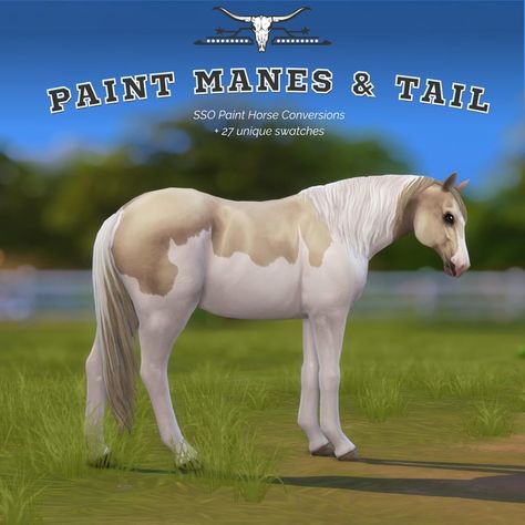 Paint Horse Manes & Tail - Recolor V1 | Patreon Sims 4 Horse Mane Cc, Sims 4 Horse Tack Cc, Sims 4 Animals, Sims 4 Animal Cc, Sims 4 Equestrian Cc, Sims 4 Horse Cc, Sims 4 Pets Mod, Sims Horses, Horse Stencil