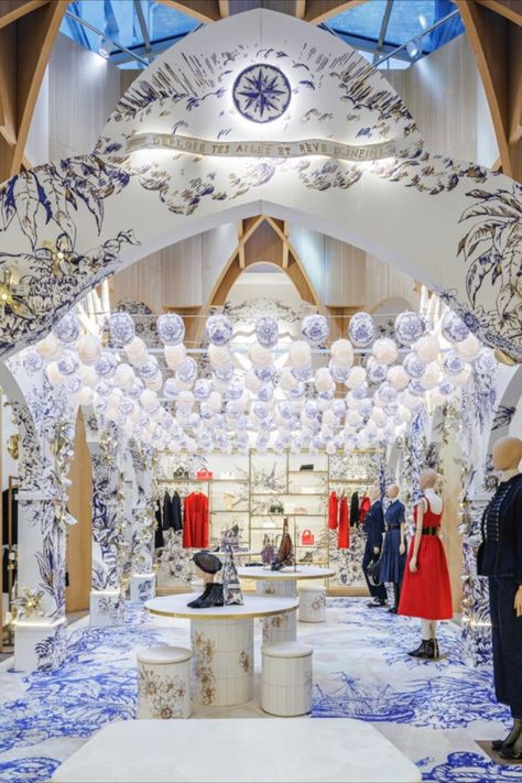 Dior Interior Design, Dior Store Interior, Dior Interior, Dior Cruise 2023, Holiday Retail, Dior Store, Holiday Interior, Dior Cruise, Cruise 2023