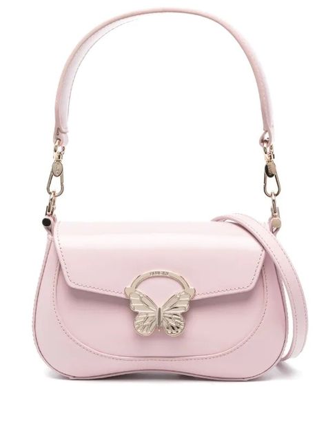 Butterfly Bags, Miu Miu Bag, Girly Bags, Fancy Bags, Pretty Bags, Cute Purses, Engraved Logo, Cute Bags, Womens Purses