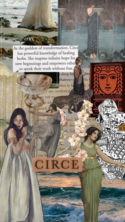 #circemadelinemiller #circe #greekmythology #greekgoddess Circe Aesthetic, Greek Mythology Stories, Healing Herbs, Greek Goddess, Greek Mythology, New Beginnings, Collage