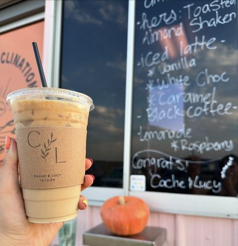 Congrats to Cache and Lucy!! ☕️🥂💌 Coffee Inclination had the honor of serving their guests coffee!! Both the bride and groom looked amazing! The sunset was awesome!! And we can’t get over these custom coffee sleeves!! Custom Coffee Sleeves, Groom Looks, Coffee Sleeve, Iced Latte, Custom Coffee, The Sunset, Get Over It, Bride And Groom, The Bride