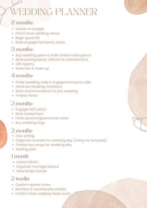 Here is the planning overview you never knew you neededHead to my bio for a FULL version of my planning eBook GuideHow to Plan Your Wedding in Under 6 MonthsAVAILABLE NOW Six Month Wedding Planning Checklist, 6 Months Until Wedding, 2 Months Until Wedding, Wedding Checklist 6 Months Timeline, 8 Month Wedding Planning Checklist, 6 Months Wedding Planning Checklist, 6 Months Wedding Planning, Wedding Planning In 6 Months, Wedding To Do List Checklist 6 Months