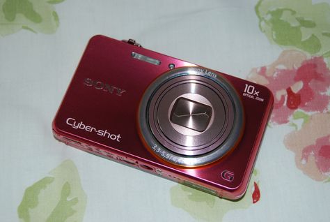 SONY Cyber-shot Digital Camera WX100 Red Red Digital Camera, Red Camera, Bday Wishlist, 2010s Nostalgia, Digi Cam, 2024 Wishlist, Retro Gadgets, Retro Camera, Rainy Night