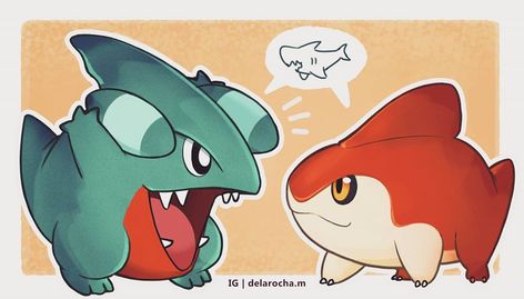 Gible Pokemon, Baby Shark, Pokemon Art, Sonic The Hedgehog, Pokemon, Fictional Characters, Instagram, Art