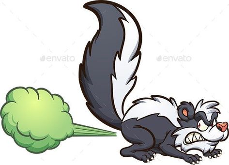 Skunk Illustration, Skunk Cartoon, Skunk Tattoo, Cartoon Skunk, Skunk Art, Skunk Drawing, Skunk Spray, Angry Cartoon, Recluse Spider