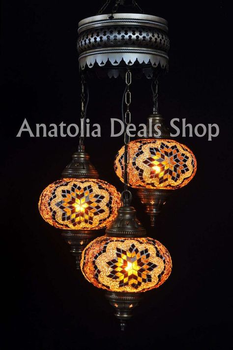 3 Piece Mosaic Lamp Turkish Lamp Ottoman Lighting Chandelier Chandelier Ottoman Lantern Lighting Lamp Lamps Laterns Indoor Lighting SPIRAL-3 Turkish Hanging Lamp, Chandelier Large, Turkish Lamp, Turkish Mosaic Lamp, Turkish Mosaic, Lighting Chandelier, Turkish Lamps, Mosaic Lamp, Moroccan Lanterns