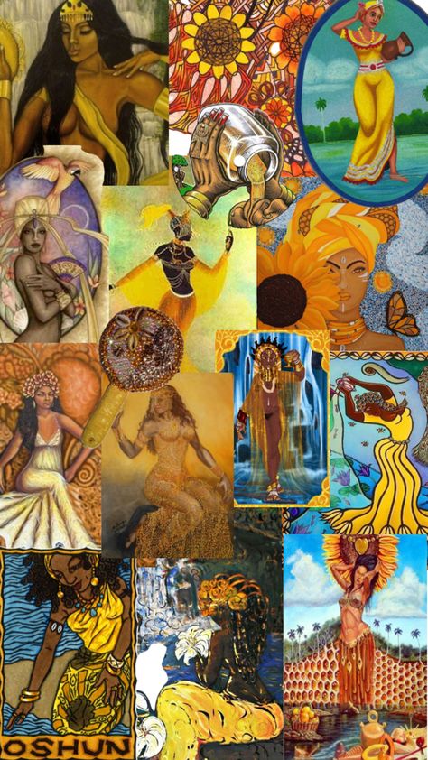 Black Aphrodite Aesthetic, Phone Affirmations, Oshun Altar, Black Aphrodite, Oshun Goddess, Aesthetic Era, Divine Feminine Spirituality, African Spirituality, Ethereal Aesthetic