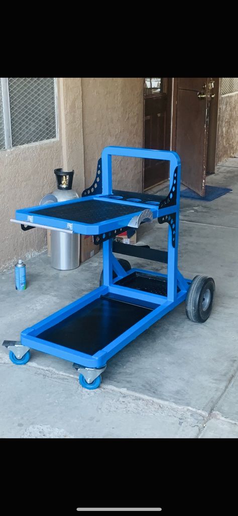 Welding Machine Cart, Diy Welding Cart, Welding Cart Plans, Metal Working Machines, Welding Table Diy, Iron Furniture Design, Welded Metal Projects, Metal Building Designs, Welding Crafts