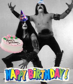 Abbath wishes you a Happy Birthday Men Tumblr, Viking Metal, Heavy Rock, Happy Birthday Meme, Extreme Metal, Happy Birthday Funny, Famous Black, Metal Clothing, Birthday Meme