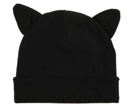 Hermosos gorritos para chicas que aman andar despeinadas Black Things, Hot Topic Clothes, Time Aesthetic, Chat Kawaii, Baby Rosa, Cat Beanie, Style Indie, Knitted Cat, Character Aesthetics