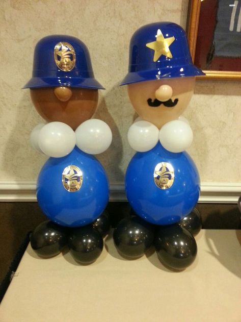 Police Themed Birthday Party Decoration, Police Bday Party Theme, Police Officer Party Ideas, Cop Birthday Party, Police Decorations Party, Cop Themed Party, Police Themed Party, Police Birthday Party Ideas Decoration, Cop Graduation Party