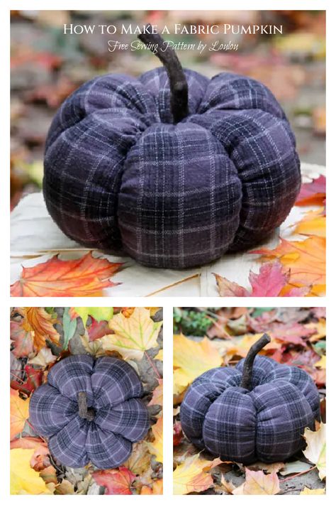 Pumpkin Easy, Pumpkin Patterns Free, Fall Pumpkin Crafts, Pumpkin Desserts, Halloween Sewing, Fall Sewing, Fall Halloween Crafts, Fall Crafts Diy, Diy Pumpkin