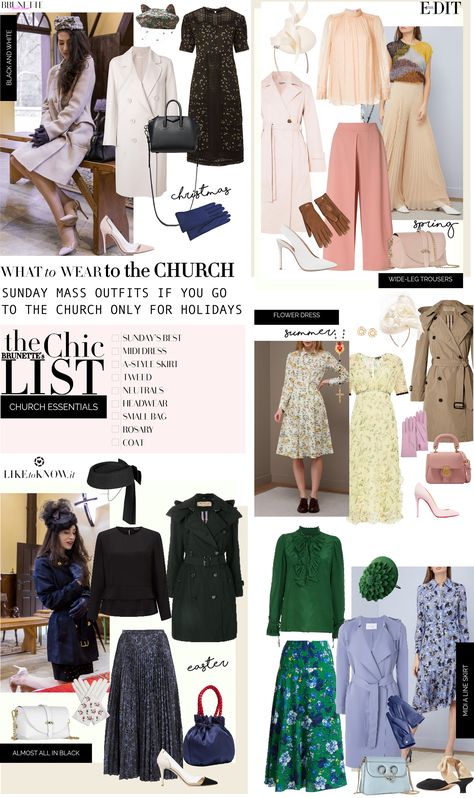 What to Wear for Sunday Mass | Brunette from Wall Street Easter Mass Outfit, Catholic Mass Outfit, Mass Outfit Church, Sunday Mass Outfit, Catholic Church Outfit, Sundays Best Outfits, Sunday Outfit Church, Mass Outfit, Sunday Best Outfit