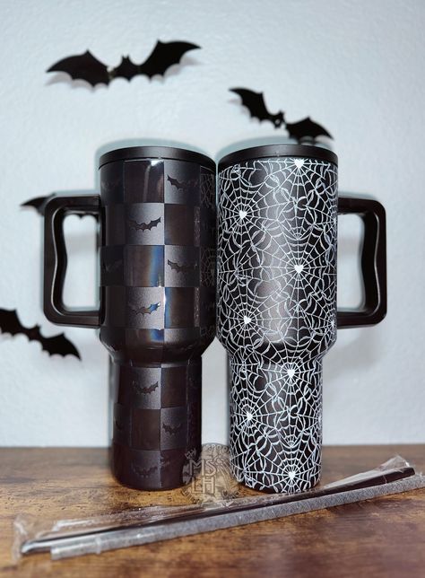 Cup Tumbler, The Cup, 40oz Tumbler, Stanley Cup, Cold Cup, Tumbler With Straw, Halloween Season, Spider Web, Tumbler Designs