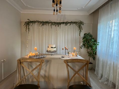 3rd of July, Bursa Turkey Gülce&Furkan Engagement Bursa Turkey, Engagement Decorations, Engagement Party, Vision Board, Wedding Ideas, Dining Table, Room Decor, House Design, Furniture