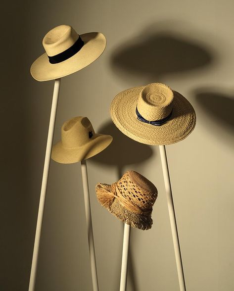 Hats Photoshoot, Material Trend, Hat Photography, Hat Inspiration, Raffia Hat, Creative Display, Fashion Wallpaper, Straw Hats, Elegant Skirt