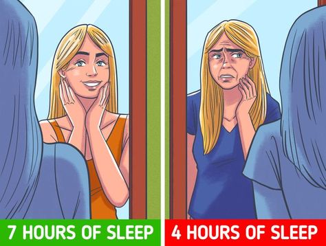 With the exception of children and teens, almost everyone wants to seem younger. However, although pricey lotions and cosmetic treatments can surely enhance your look, the most acceptable investment is in modifying your everyday activities. It turns out that the greatest secrets of anti-aging may be in your daily habits. Bright Side has put together a list of the most common mistakes you should stop making if you want to stay healthy and young for a long time. Stop Aging, 4 Hours Of Sleep, 7 Hours Of Sleep, Skin Care Center, Healthy Lifestyle Habits, Cosmetic Treatments, Gloomy Day, Daily Challenges, Anti Aging Tips
