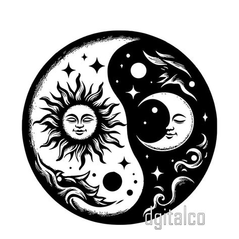 Discover our downloadable Yin Yang vector art - a versatile and timeless design suitable for any surface. Elevate your projects with this harmonious symbol today! Yin Yang Illustration, Ying Yang Tattoo, Yin Yang Designs, Loki Tv, Yin Yang Art, Yin Yang Symbol, Door Art, Flash Tattoos, Art Study