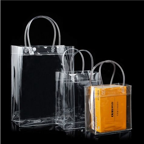 Transparent Handbags, Transparent Purse, Plastic Handbag, Clear Gift Bags, Plastic Gift Bags, Clear Handbags, Handbags Collection, Retail Bags, Clear Tote Bags