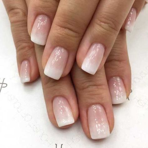 29 Trending Ombre Nails Designs and Ideas [Summer 2019] French Manicure Ideas, Ongles Gel Violet, Ombre French Nails, Faded Nails, Unghie Nail Art, French Manicure Nails, Ombre Nails Glitter, Subtle Nails, Ombre Acrylic Nails